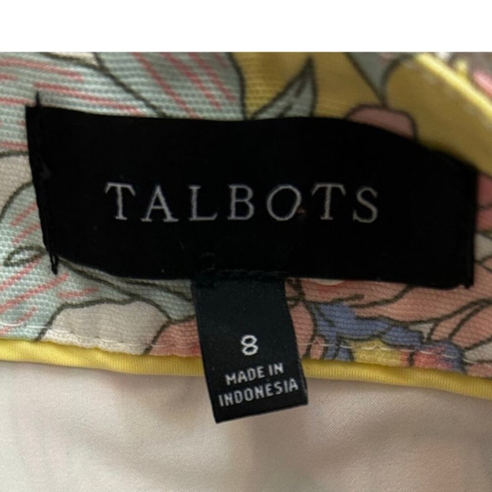 Talbots Tropical Print Skirt Parrots Pineapples Birds Colorful Size 8 - Picture 4 of 7